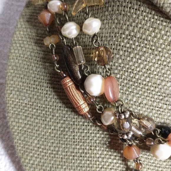 Sp Avon brown beaded crystal necklace - Picture 6 of 6